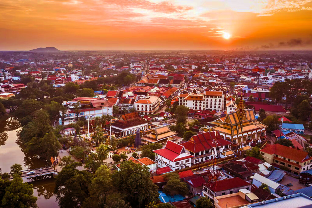 siem reap city top view