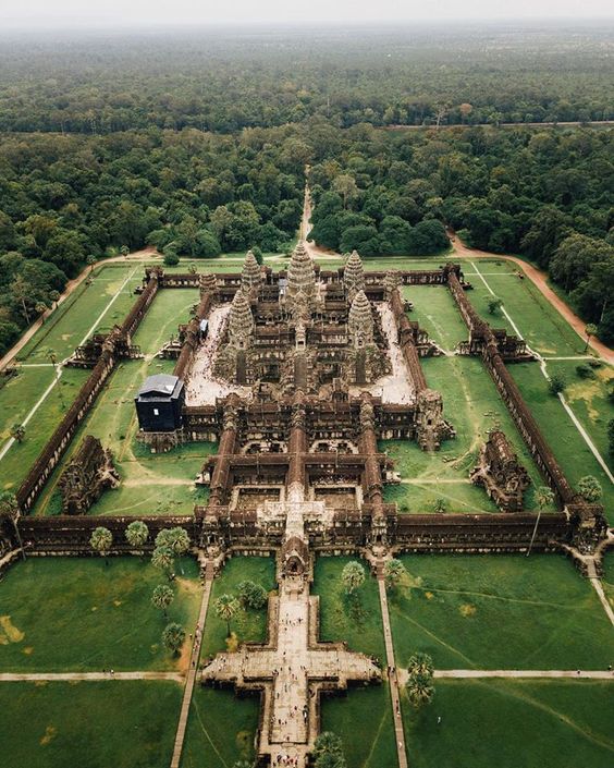 angkor wat top view