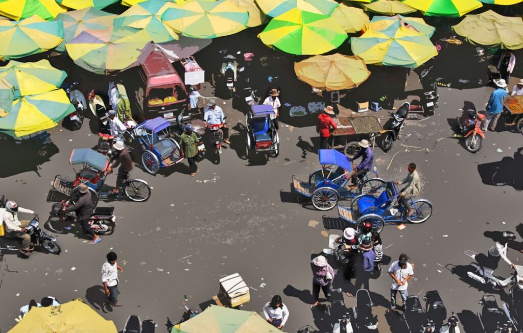 market in phnom penh