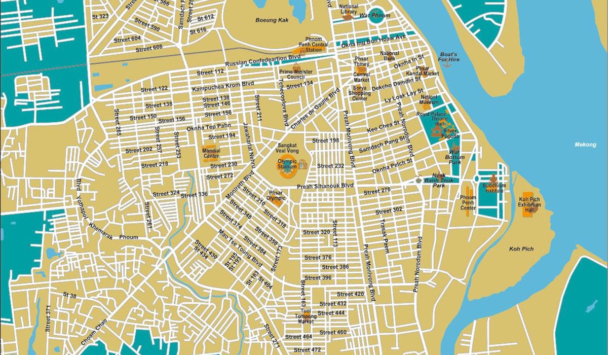 phnom penh city map